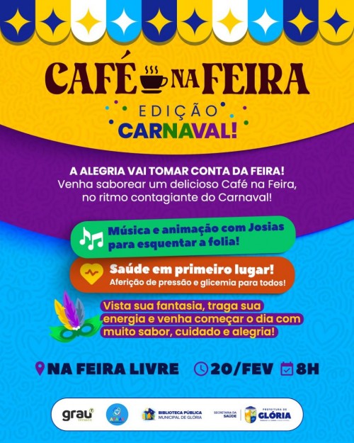 [Café na Feira – Edição de Carnaval Leva Alegria e Serviços à População de Glória-BA]