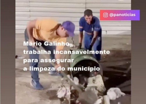 [Prefeito de Paulo Afonso, Mário Galinho trabalha incansavelmente para assegurar a limpeza do município]