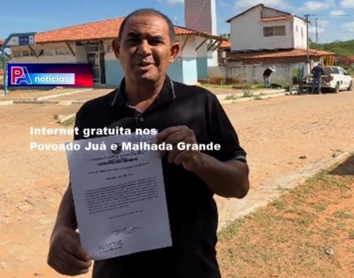 [Zé de Abel consegue instalação do Wi-Fi gratuito nos Povoados Juá e Malhada Grande]